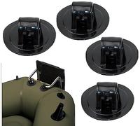 Wudaizhi 4pcs Patrón para Fijar El Soporte De La Raqueta De Motor Eléctrico De Gancho En La Embarcación De PVC Pesca Inflable Parte del Accesorio Botón