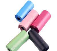 Wudaizhi 5 Rollos Bolsas De Basura Mini Escritorio Bolsas De Basura Pequeñas para Cocina De Oficina En Casa 25 * 30 Cm