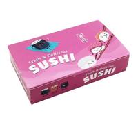 Wudaizhi Cajas De Comida para Llevar, Pequeñas Cajas De Charcutería, Contenedores Desechables para Sushi, Suministro De Embalaje De Bolas De Arroz para Restaurante, 100 Uds.
