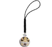 Wudaizhi Colgante Japonés Afortunado Campanas Daruma Cadena Clave Riqueza Salud Fortuna Malvado Evitación De Símbolos Colgantes De Mascota para Regalo