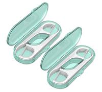 Wudaizhi Floss Toothpick Set 2 Cajas Portes De Hilo Dental Portátiles Herramientas De Limpieza Oral De Los Dientes con Estuche De Almacenamiento para Viajes Familiares De Hotel