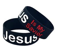 Wudaizhi Jesús Es Mi Brazalete De Silicona Wild Men and Women Redemption Bracelet