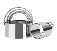 Wudaizhi Juego De Cortadores De Galletas para Hornear (5 Piezas/Juego), Cortador De Galletas Redondo con, Herramientas para Masa para Hornear para Uso Doméstico Y Profesional