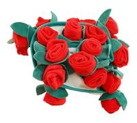 Wudaizhi Manta De Felpa con Ramo De Rosas, Tejida a Ganchillo, Ideal para Decorar Bodas, Aniversarios Y Día De Valentín.
