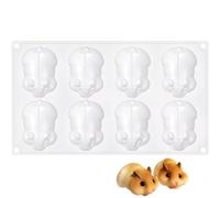 Wudaizhi Moldura De Pastel De Silicona De Hámster 3D Moldes De Fondant Moldes De Fondant Moldes De Chocolate Moldes De Jabón Herramientas Hechas a Mano para Hornear Accesorio De Cocina