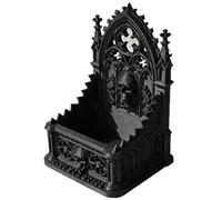 Wudaizhi Organizador De Cosméticos Gótico Estilo Oscuro, Caja De Almacenamiento con Forma De Calavera 3D, Contenedor De Maquillaje Y Joyas para Escritorio O Cajón De Tocador.