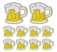 Wudaizhi Parches Bordados De Cerveza Bebidas De Dibujos Animados Parches Adhesivos Termográficos para Pegatinas De Ropa Parches Bordados