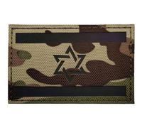 Wudaizhi Patch Reflexivo De La Bandera De Israel 1pc Estrella Judía De David Tactical Bordery Patch con Gancho Y Bucle para Sombreros Jackets De Mochila Equipo De Ropa