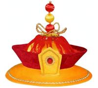 Wudaizhi Sombrero De Emperador Real Chino Antiguo, Accesorio De Disfraz De Dinastía Qing para Fiestas De Cosplay, Sombrero Tradicional Oriental para Juegos De rol.