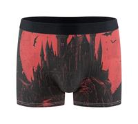 Wudan Goth Vampire Castle - Calzoncillos tipo bóxer para hombre, ropa interior de compresión para natación, talla S, Castillo gótico de vampiro, Large