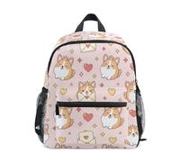 Wudan Mochila para niñas y niños con bolsillos, para avión, Love Letter Sweet Dog, Small