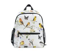 Wudan Mochilas para niños, con correa para el pecho, preescolar, para libros para viajes, Beauty American Goldfinch Birds, M