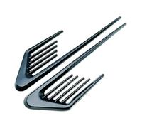 WUDIJING 2 Piezas Embellecedor de Ventilación de Flujo de Aire de Coche para Dacia Lodgy 2012-2017, Coche Insignia Pegatina 3D Adhesivos Decorativos,B