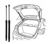 WUDIJING 2 Piezas Portón Trasero de Gas Puntales de Gas para Hyundai i10 2019-2024, Resorte de Gas Puntales de Gasolina Hidráulico de Gas Amortiguador