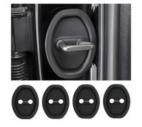 WUDIJING 4Piezas Tapa Protectora Cerradura Puerta Coche para Honda HR-V 2021-2024 2025/ CR-V ZR-V Civic 2024 2025, Protector Puertas Coche In Gel de Sílice con Absorción Choques Silenciosa,Black