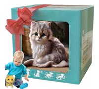 WUDLi 2026 Nuevo Robot Cat, Robotcat Que Actúa como Un Gato Real, con Caminata, Ladrando Cola