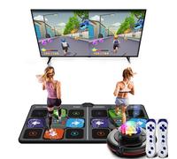 WUDLi Alfombra De Juego De Baile para Niños, Alfombra De Ejercicio Y Baile para TV, Alfombra De Doble Baile, con Cámara HD Y Controlador De Juego, Alfombra De Juego De Baile 3D Deslumbrante