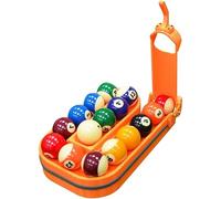 WUDLi Colocador De Bolas De Billar Impreso En 3D, Rack De Entrenamiento De Billar De Precisión, Rack De Entrenamiento De Billar Y Snooker, Sostiene 15 Bolas, Colocador Automático De 5 Puntos Orange