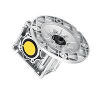 WUDOLI 1 Uds. Brida de 80x80mm 56B14 NMRV030 caja de engranajes de tornillo sin fin relación 5:1 a 80:1 9mm entrada 14mm eje de salida caja de engranajes reductores de velocidad Controlador(30:1)