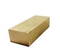 WUDOLI Barra plana de latón con espesores de 3 mm, 4 mm, 5 mm, 6 mm, 8 mm y 10 mm for aplicaciones versátiles. Herramientas(500mm x 4mm x 50mm)