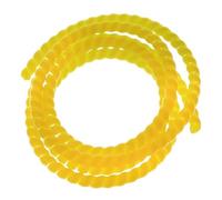 WUDOLI Funda Espiral ignífuga de 2 Metros for protección de Cables, Resistente y Duradera. Herramientas(Yellow,ID 8mm)