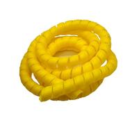 WUDOLI Funda Protectora Flexible for conductos de Aire y tuberías de Aceite. Herramientas(Yellow,ID 35mm x 5 Meters)