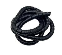 WUDOLI Funda Protectora for conductos mecánicos en Espiral de 1 Metro, 50 mm, 60 mm, Tubo de bobinado, Cubierta Protectora for línea de Aceite hidráulico Herramientas(Negro,ID 50mm)