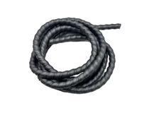 WUDOLI Manguito Espiral de Cable Flexible de 30 mm de diámetro Interior for Cables de Carga de vehículos, tuberías de Aceite y protección de tuberías de fábrica. Herramientas(Grey,5 Meters)