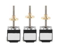 WUDOLI Motor paso a paso lineal con brida de 28 x 28 mm, 3 piezas, 1 A, 0,08 Nm, 1,8 grados, 50 mm, 100 mm, 150 mm de largo, varilla roscada Tr5x2, motor paso a paso Nema 11 Herramientas(100mm)