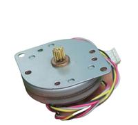 WUDOLI Motor paso a paso ultrafino de 12 V CC, 2 fases, 4 cables, 0,5 m, 10 T, engranaje de 44 mm, ángulo de paso de 3,6 grados, for instrumentos de precisión Herramientas
