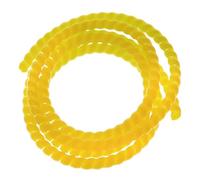 WUDOLI Organizador de bobinado en Espiral de 2 Metros, Protector de Cables de 8 mm a 16 mm, ignífugo, for Tubos y tuberías Herramientas(Yellow,ID 12mm)