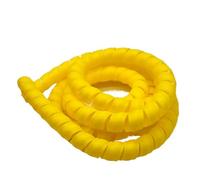 WUDOLI Protector de Cable de 2 Metros, Tubo de 8 mm, Espiral, Organizador de línea, Funda Protectora for Cable Enrollado. Herramientas(Yellow)