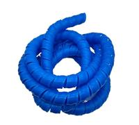 WUDOLI Protector de Tubo Espiral de PP de 1 Metro for grúa, Funda Protectora for Cable de Manguera hidráulica Herramientas(Blue,ID 38mm)