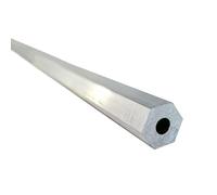 WUDOLI Tubo de aluminio hexagonal hueco 6063, varilla hexagonal, material for modelos DIY Industria(24cm x S 17mm x D 6mm)