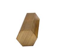 WUDOLI Varillas hexagonales de latón H59, barra hexagonal de latón de 3 mm a 38 mm, material metálico for proyectos de bricolaje y fabricación. Herramientas(30x100mm)