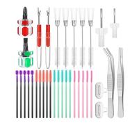 wudoo Kit de Limpieza para Máquinas de Coser de 35 Piezas, Herramientas de Reparación de Máquinas de Coser para Reparar y Limpiar Máquinas de Coser