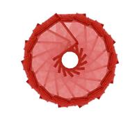 Wudygirl Bolsas de organza de 3.9 x 4.7 pulgadas con cordón, 100 bolsas pequeñas de malla, regalos de boda, regalos de dulces (rojo)