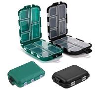 WUDZ 2 Piezas Accesorios Pesca Señuelo Almacenamiento, Caja De Almacenamiento De Pesca, Caja De Aparejos Impermeable, Caja De Aparejos De la Pesca, Para la Pesca, De Exterior