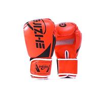 wueiooskj 1 par de guantes de boxeo portátiles para hombres y mujeres, práctica de entrenamiento, guantes de boxeo ajustables, Protector de manos, accesorios de engranajes deportivos, Naranja 12oz