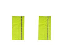 wueiooskj 2 Juegos de Cuello polaina pañuelo multifunción pasamontañas visibilidad tira reflectante bufandas sombreros deportes al aire libre amarillo fluorescente, amarillo fluorescente 2Conjunto