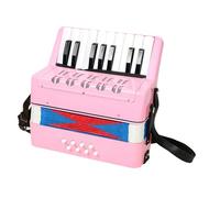 wueiooskj Acordeón Duradero con un Hermoso Acabado Que a los niños a Disfrutar de la música y Ofrece un Sonido Agradable y Suave. El acordeón de Juguete está Hecho PP. , Rosa , 23x10x23cm