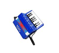 wueiooskj Acordeón Duradero con un Hermoso Acabado Que a los niños a Disfrutar de la música y Ofrece un Sonido Agradable y Suave. El acordeón de Juguete está Hecho PP. , Azul , 23x10x23cm