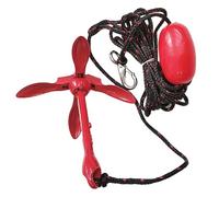 wueiooskj Ancla de Metal Plegable para Barco, Color Rojo, Ideal para Kayaks, canoas y veleros, con Cuerda Trenzada fácil de Usar, Accesorios Plegables para Kayak de 1,6 kg con
