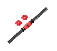 wueiooskj Barra de Pesas Ajustable para Equipo de Fitness, con collarín Giratorio y Bloqueo de Brazos para Entrenamientos rigurosos en casa, Mango de extensión Duradero, 47 centímetros