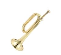 wueiooskj Bocina de caballería de latón Duradera y Exquisita, Amplia aplicación, excelente Sonido, bocina de caballería de latón con Boquilla de Metal