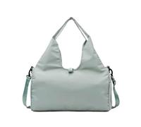 wueiooskj Bolsa de Gimnasio con Compartimento Impermeable para Zapatos, Rejilla para organización de artículos, Bolsa para Esterilla de Yoga de Tela Oxford con Capacidad Interna Adecuada, Verde