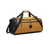 wueiooskj Bolsa de Gimnasio Grande con Zapatos Secos y mojados Separados, Bolsa de Lona Deportiva Impermeable portátil de 40L de Capacidad para Hombre, Bolsa de Gimnasio para Gimnasio, Caqui