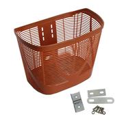 wueiooskj Caja de almacenamiento universal para portaequipajes de bicicleta. Fácil instalación. Sujeta mascotas y comestibles de forma segura para cualquier experiencia de, Marrón, 33 x 22.5 x 25 cm