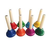 wueiooskj Campanas musicales de 8 notas para niños, ideales para bodas, enseñanza musical y entretenimiento en casa, o regalo. Juego de campanas 8 notas para niños.