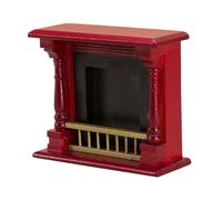 wueiooskj Casa de muñecas, Sala de Estar, decoración del hogar DIY Que incorpora una Impresionante Escena Chimenea casa muñecas a Escala 1/12, minidecoración Escritorio. Accesorio decoración